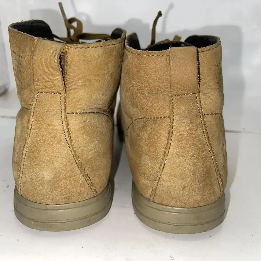 Under Armour Boots Youth Size 7Y Brown Faux Leather Chukka Casual Lace Up Ankle
